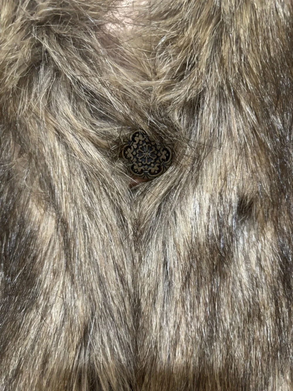 OLD NAVY Faux Fur Lined Vest in Brown